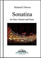 Sonatina for Bass Clarinet and Piano P.O.D. cover